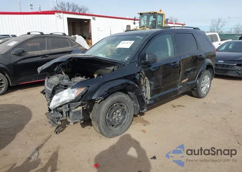 2019 Dodge Journey Se Value Package z USA, uszkodzony, nr VIN 3C4PDCAB0KT758611